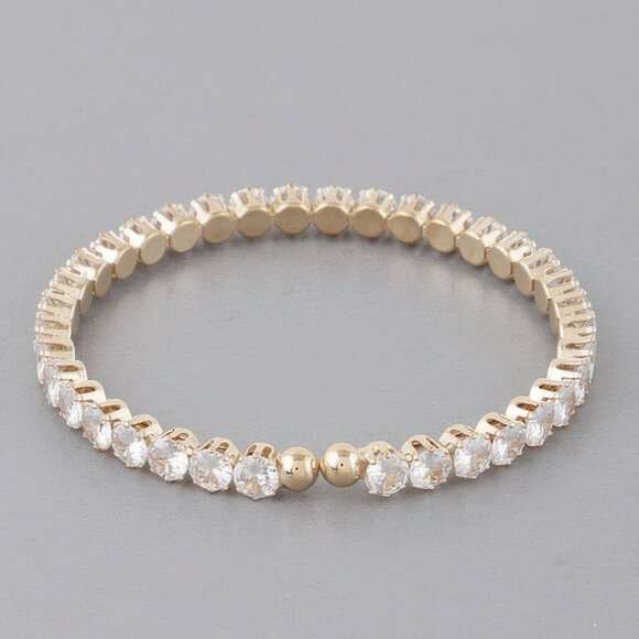 Classic Rhinestone Cuff Bracelet - Picture 3 of 4